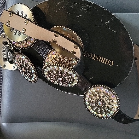CHRISTINE ALEXANDER Belt - will bling up any outfit! Swarovski crystals! - Picture 3 of 8